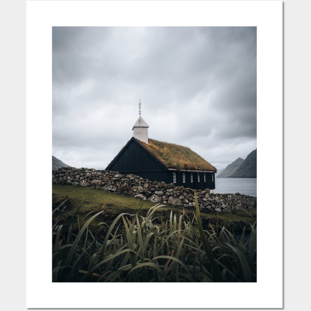 The Funningur Church (Faroe Islands) Wall Art by nomadzero
